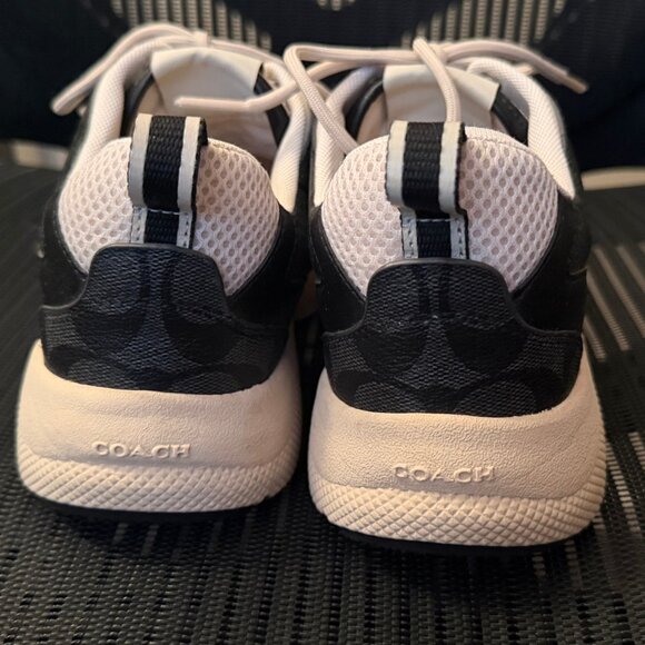 Coach Women's Strider Sneaker Graphite Charcoal 8.5 Signature Canvas No Box - Picture 3 of 16